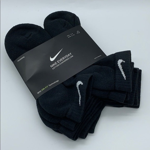 NIKE EVERYDAY COTTON CUSHIONED LOW TRAINING SOCKS - Picture 2 of 16